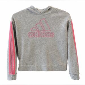 Adidas Girls Cropped Hoodie – SIZE 7/8